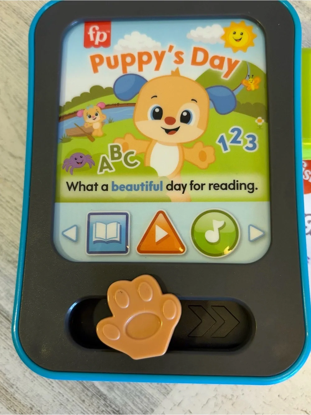 Fisher-Price Laugh & Learn Puppy's Storytime Reader NEW